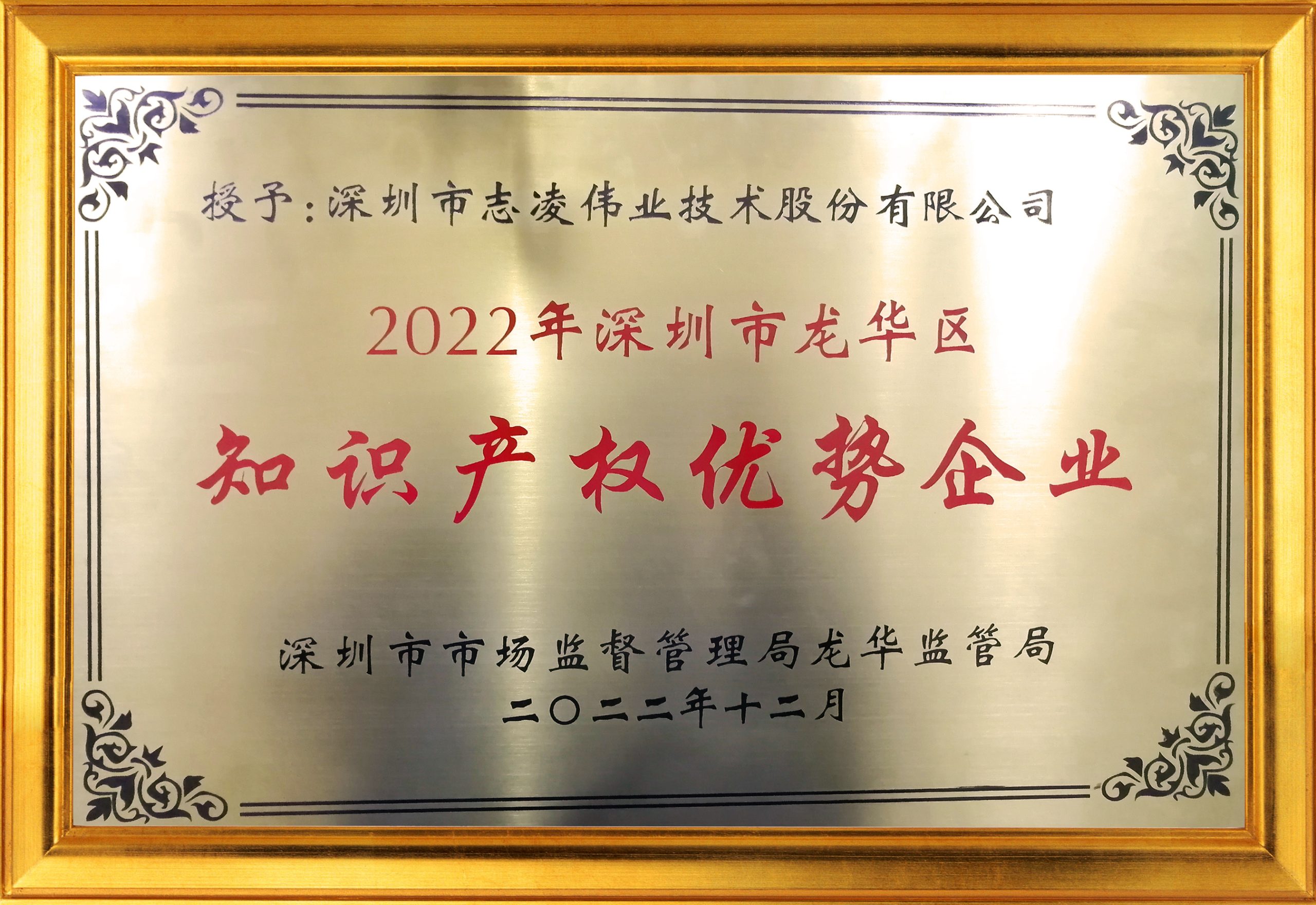 2022年深圳市龙华区知识产权优势企业